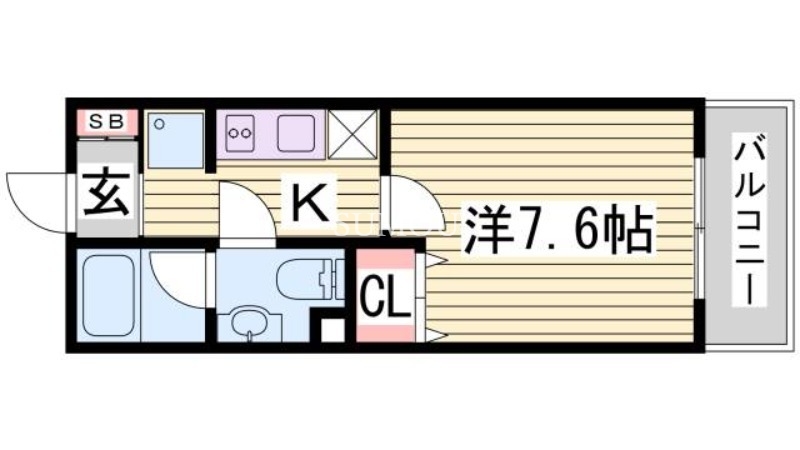 インベスト神戸ＡＩＲＦＲＯＮＴの間取り