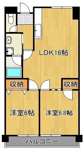 グリーンハイツ足立の間取り