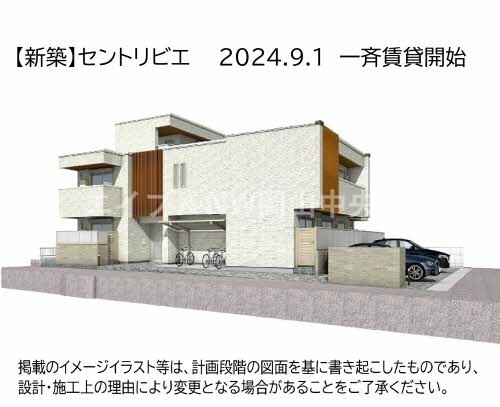 岡山市北区東古松のマンションの建物外観