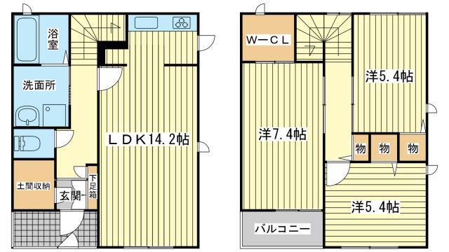 シャーメゾン市川の間取り