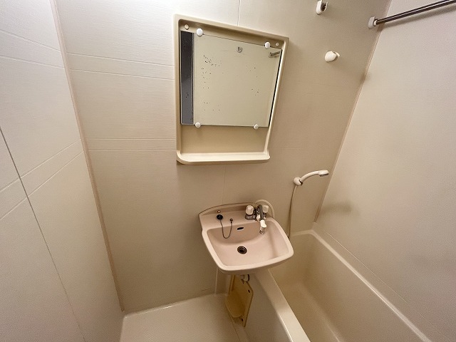 洗面設備　スペースが確保できる洗面所です