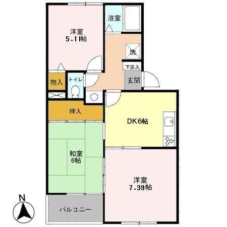 ボナールの間取り写真