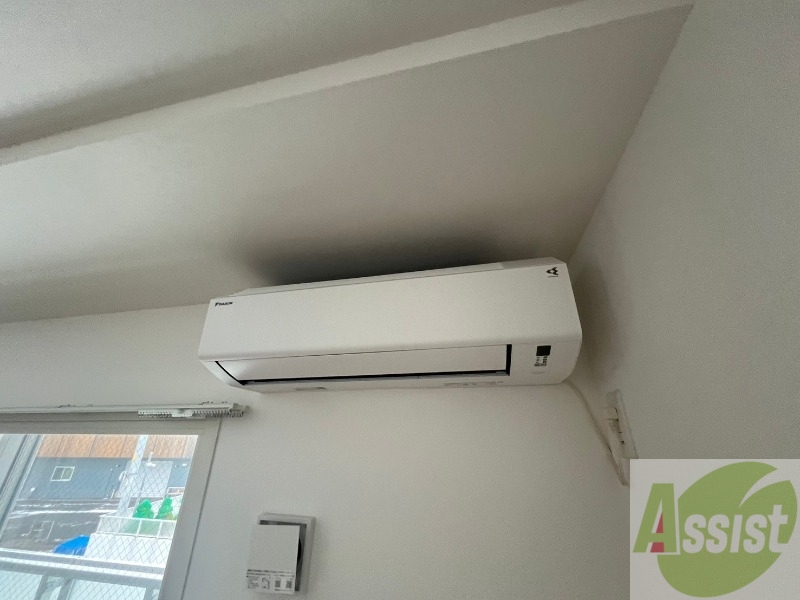 その他設備　エアコンが設置してありますので、寒暖対策もばっちり。