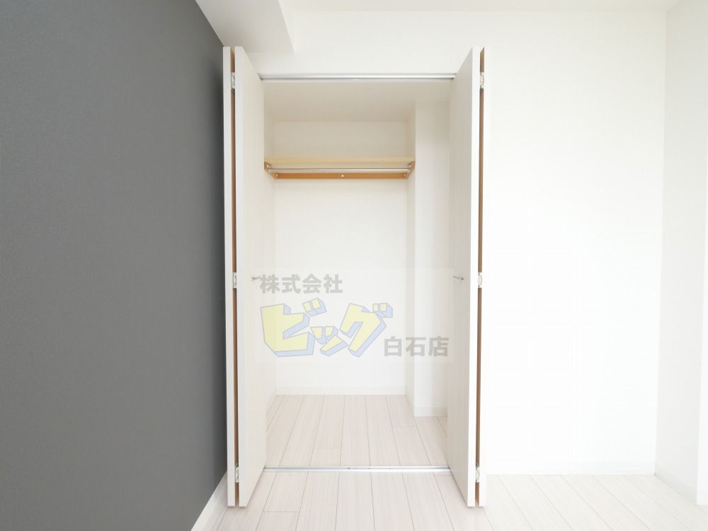 収納　広々クローゼット付きです♪