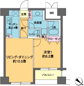 カスタリア茅場町の間取り写真