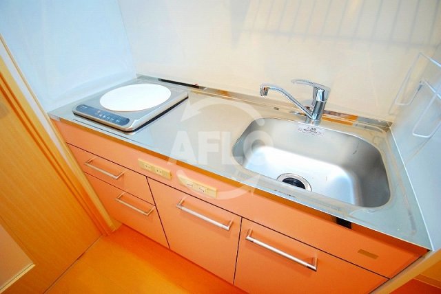 キッチン　1口ＩＨキッチン（号室により色が異なります）