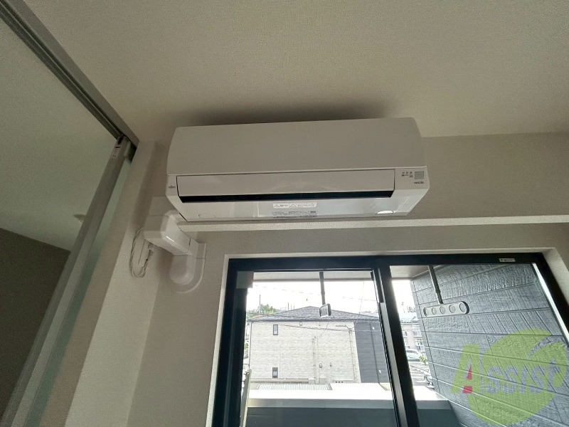 その他設備　エアコンが付いているので入居日から快適に過ごせますね。
