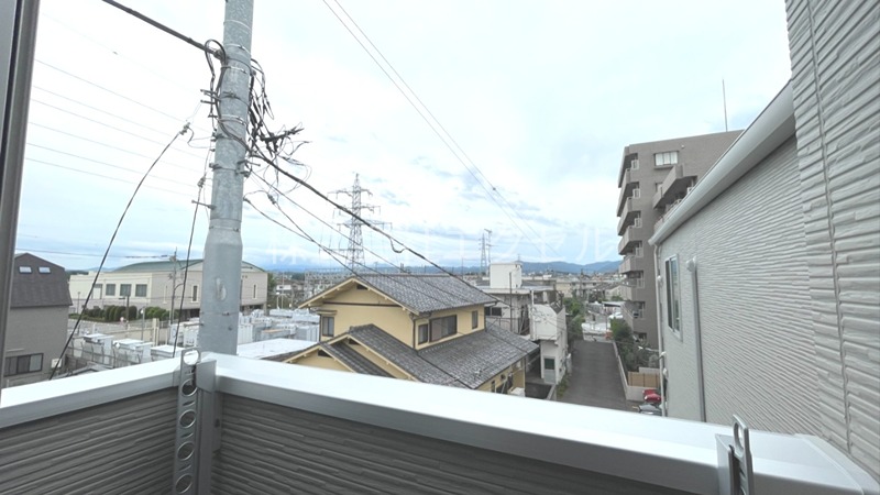 バルコニー　自然が見られる眺望です♪