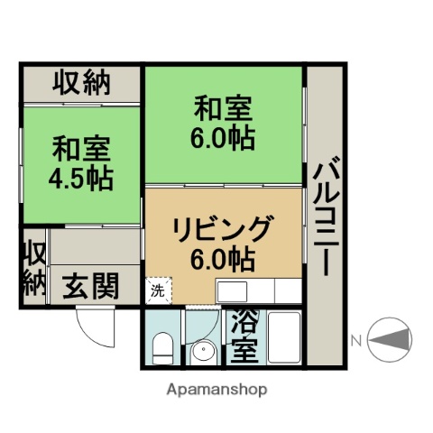 フォーシーズン滝川Iの間取り写真