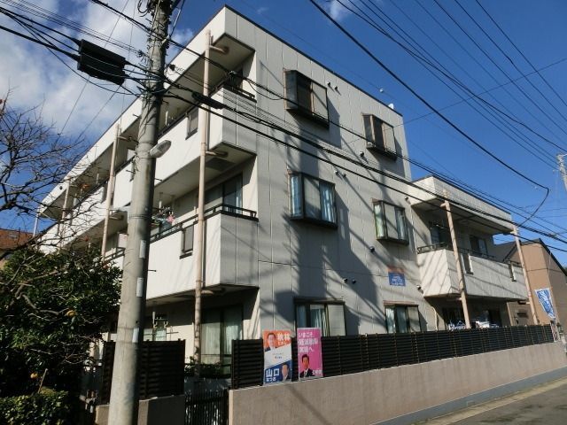 建物外観　重量鉄骨造マンション　都市ガス