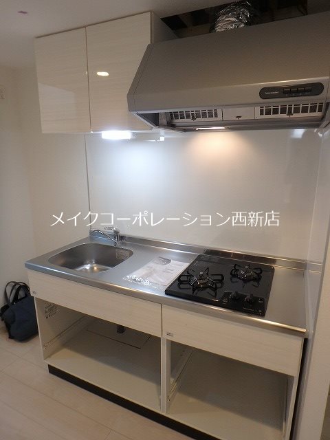 キッチン　※工事中の写真