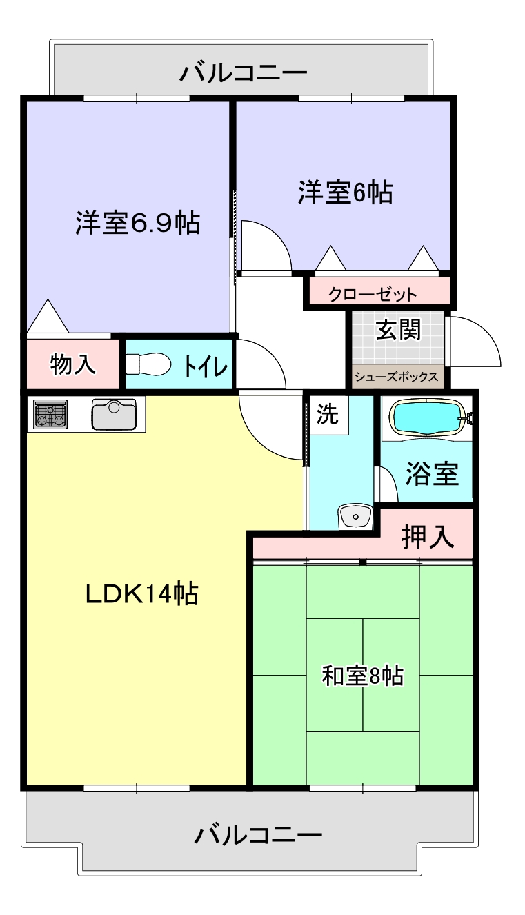 アートフル サンポナール壱番館の間取り写真