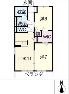 Admirez FIIIの間取り写真