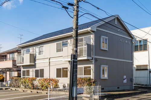 建物外観　建物外観と駐車場