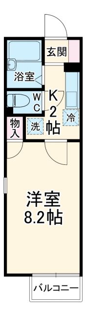 エクレール相原 Aの間取り写真