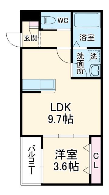 LECOCON岩倉の間取り写真