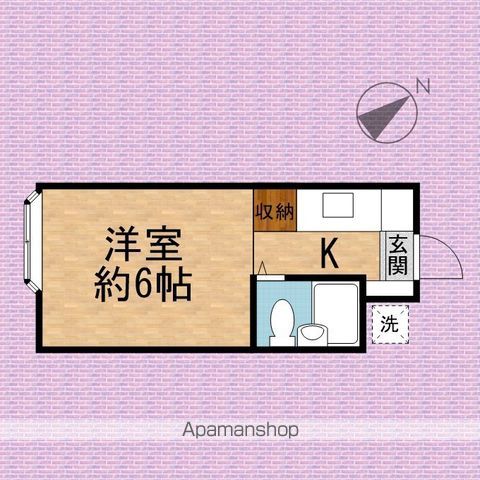 東武東上線 川越駅 徒歩10分 2階建 築37年の間取り写真