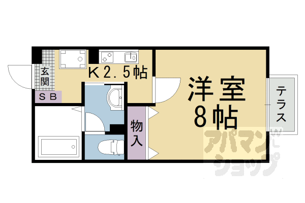 セジュール鴨土の間取り写真