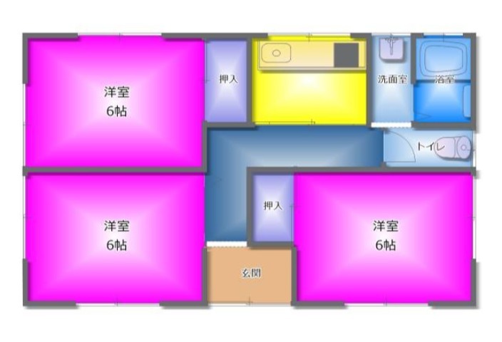 ＪＲ東海道本線 三島駅 1階建 築54年の間取り写真