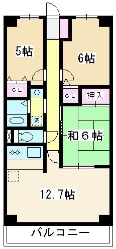 東武東上線 志木駅 徒歩9分 5階建 築30年の間取り写真