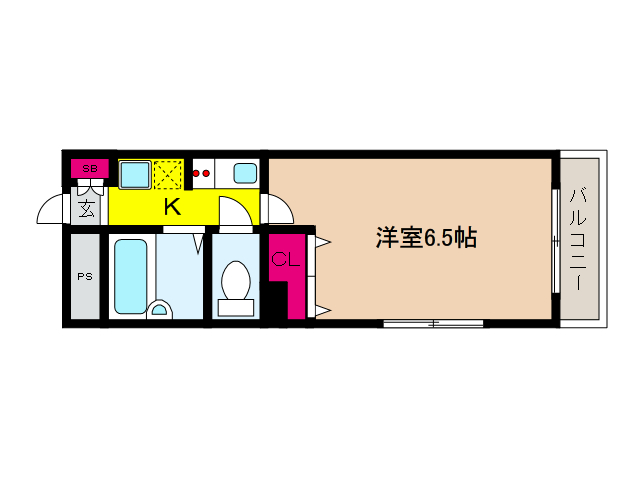 ＪＲ東海道本線 六甲道駅 徒歩8分 4階建 築26年の間取り写真