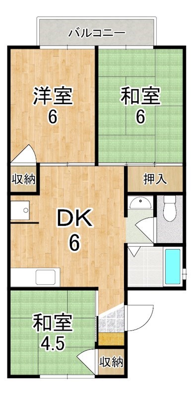 シェランジェ1号館の間取り