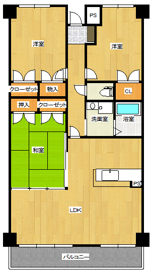 クレール・アヴェニューの間取り