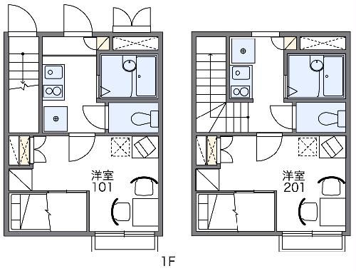 名古屋市南区鳴尾のアパートの間取り