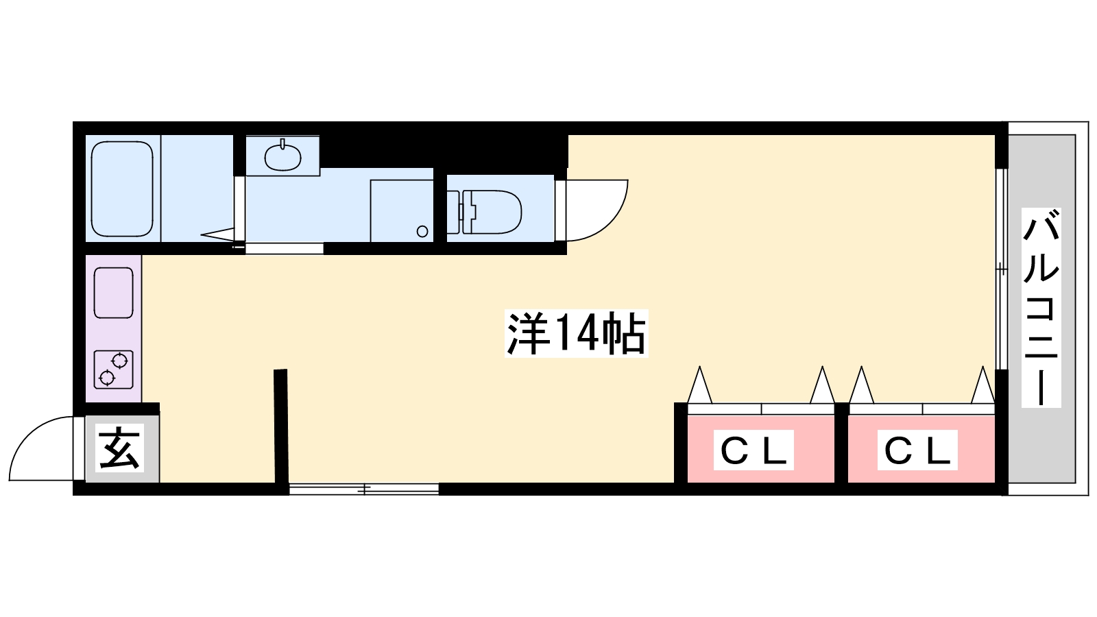 姫路市手柄のマンションの間取り