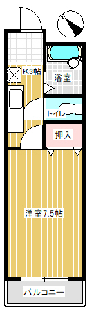 佐貫ルビーハイムIIの間取り