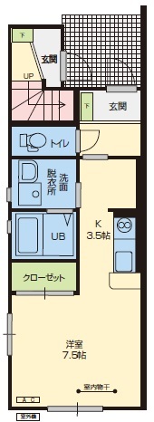 ヴィラ・ブランシェIIの間取り