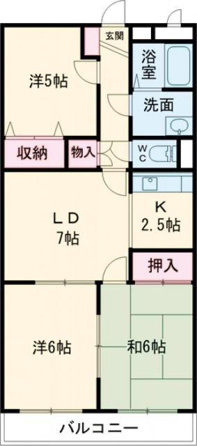 エスポワールＭ２の間取り