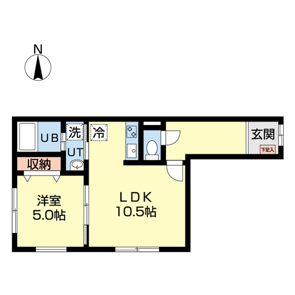 北広島市東共栄のマンションの間取り