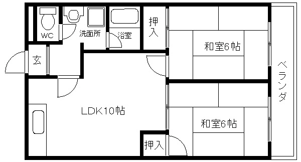 寿緑ヶ丘マンションの間取り