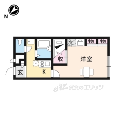 レオパレスエバーグリーン葛本の間取り