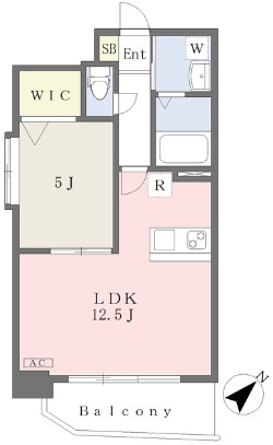 アンベリール紺屋町の間取り