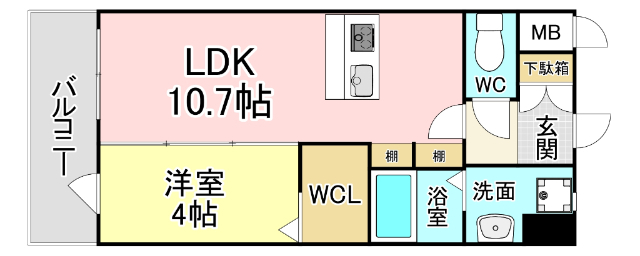 Ｔパーク歯大前の間取り