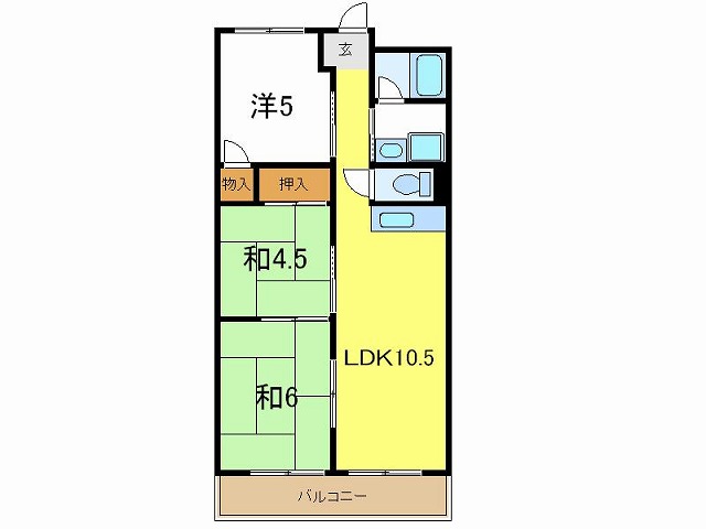 昭和ハイム南芳の間取り