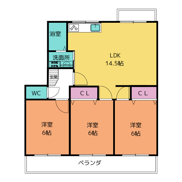 ファミール豊明の間取り