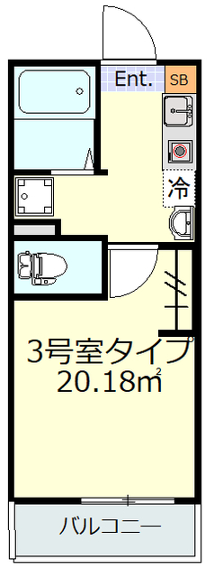 川崎市川崎区殿町のアパートの間取り