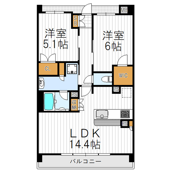 ローレルアイあべのの間取り