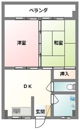 パラシオいずみはらの間取り