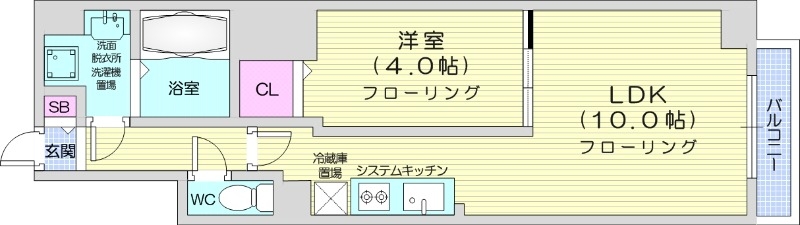 PRIME　URBAN札幌医大前の間取り