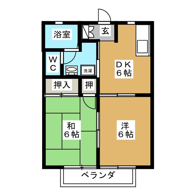 サンハイム湘南Ｂの間取り