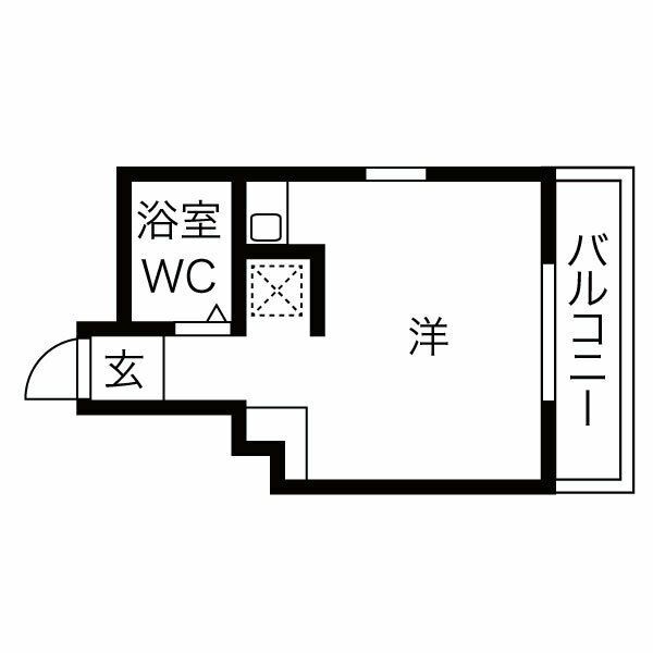 【大阪市北区松ケ枝町のマンションの間取り】