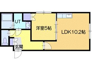 北広島市中央のマンションの間取り