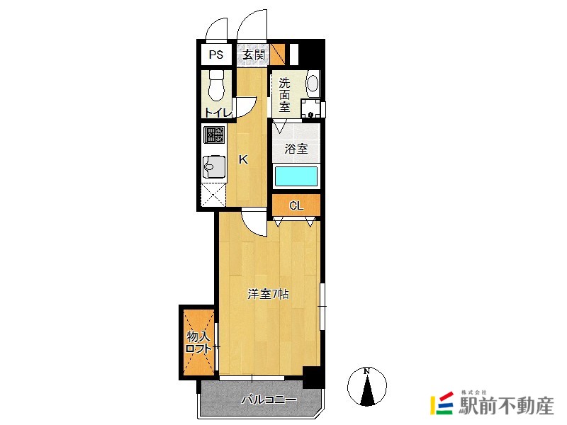 古賀市今の庄のマンションの間取り