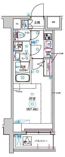 杉並区高井戸東のマンションの間取り