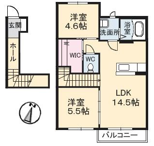 シャーメゾンフォルテの間取り