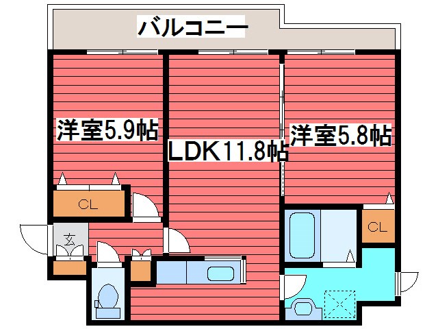 プレステージ福住西の間取り